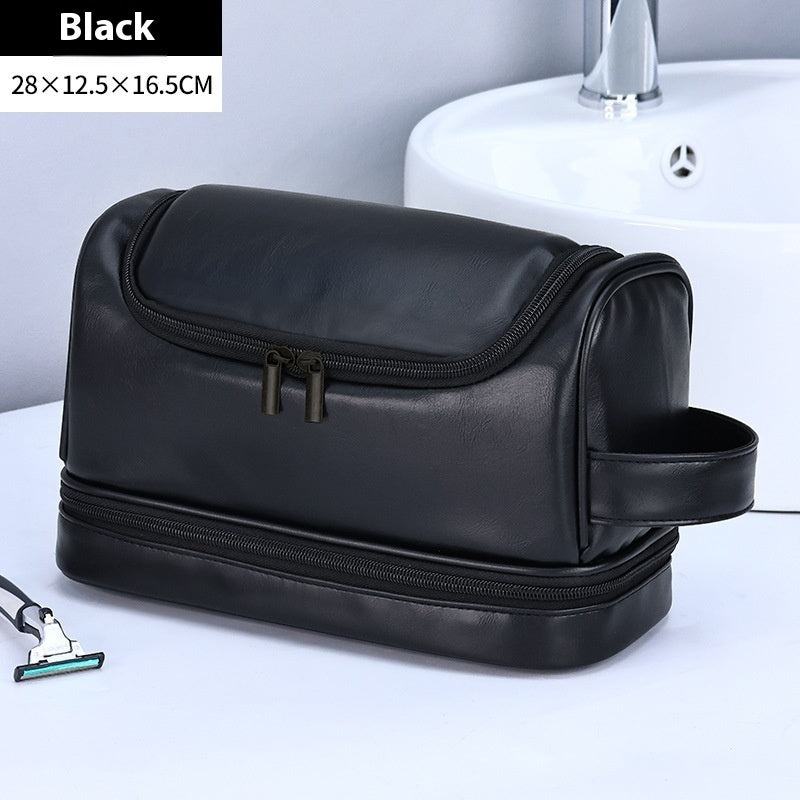 Leather Cosmetics Storage Travel Bag