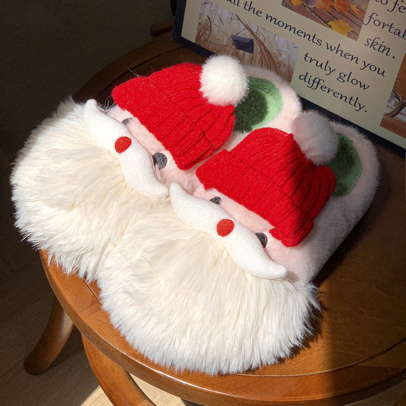 Christmas Santa Claus Warm Indoor Shoes