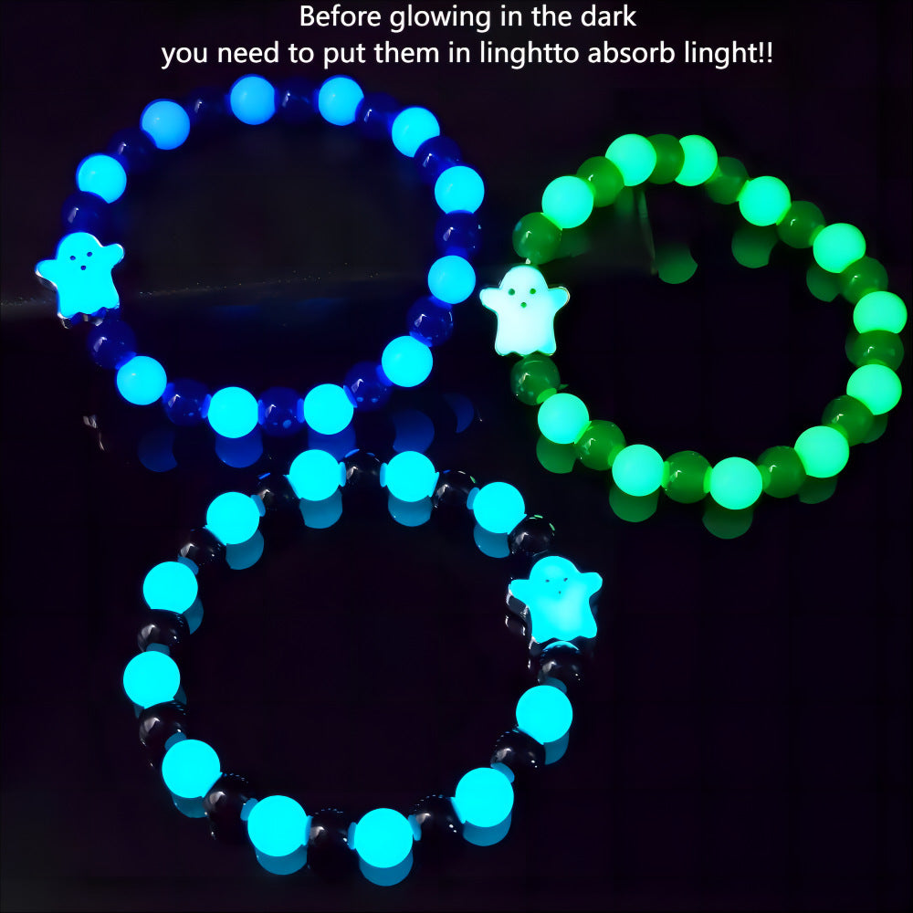 Glow-in-the-Dark Beaded Bracelet