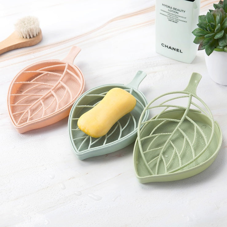 3pc Leaf Shaped Soap Dish