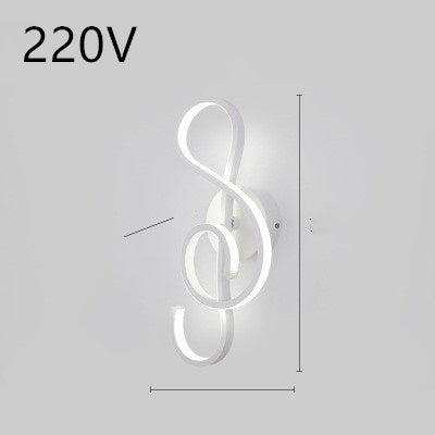 Minimalist LED wall lamp