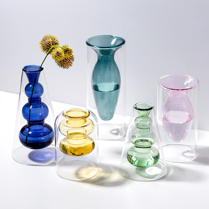 Stone-Shaped Glass Vase