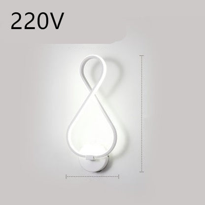 Minimalist LED wall lamp