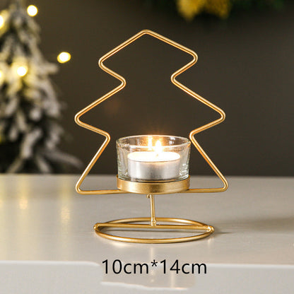 Nordic Iron Ornament Candle Holder