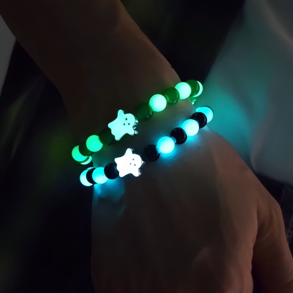 Glow-in-the-Dark Beaded Bracelet