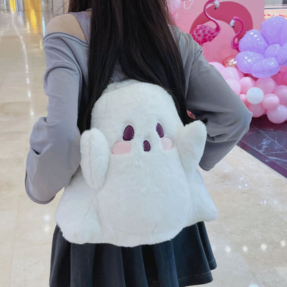 Plush Ghost Cartoon Backpack