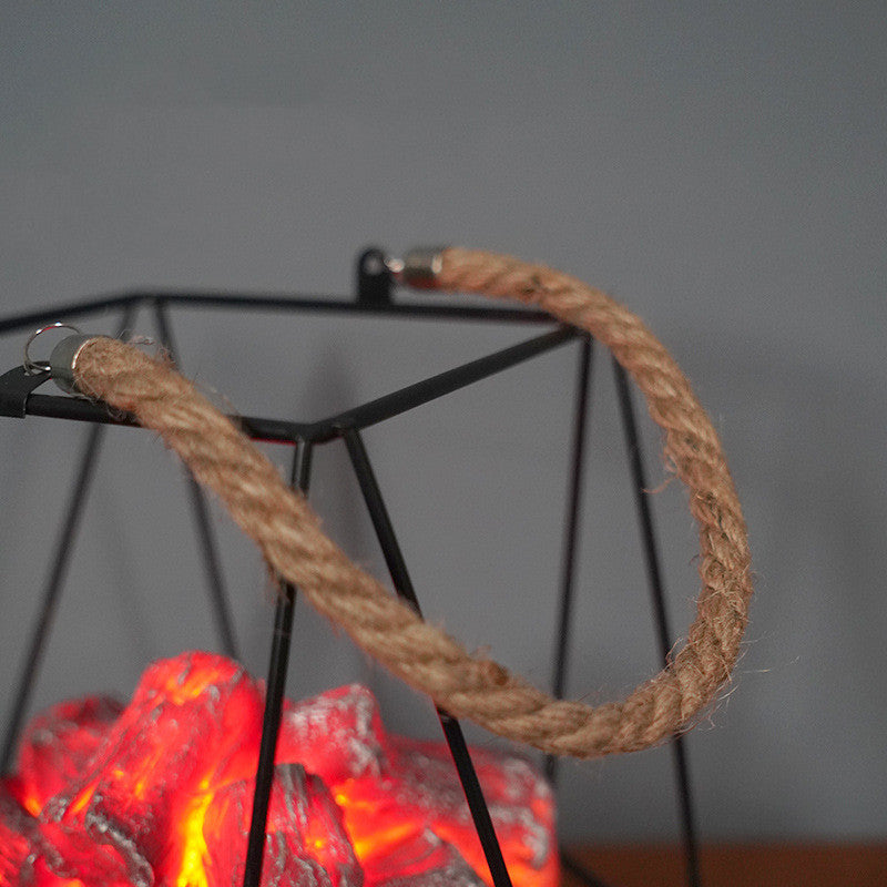 LED Flame Fireplace Lamp