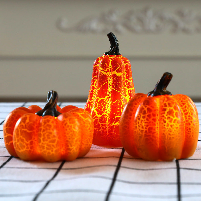 3pc Halloween Pumpkin LED Lantern Set