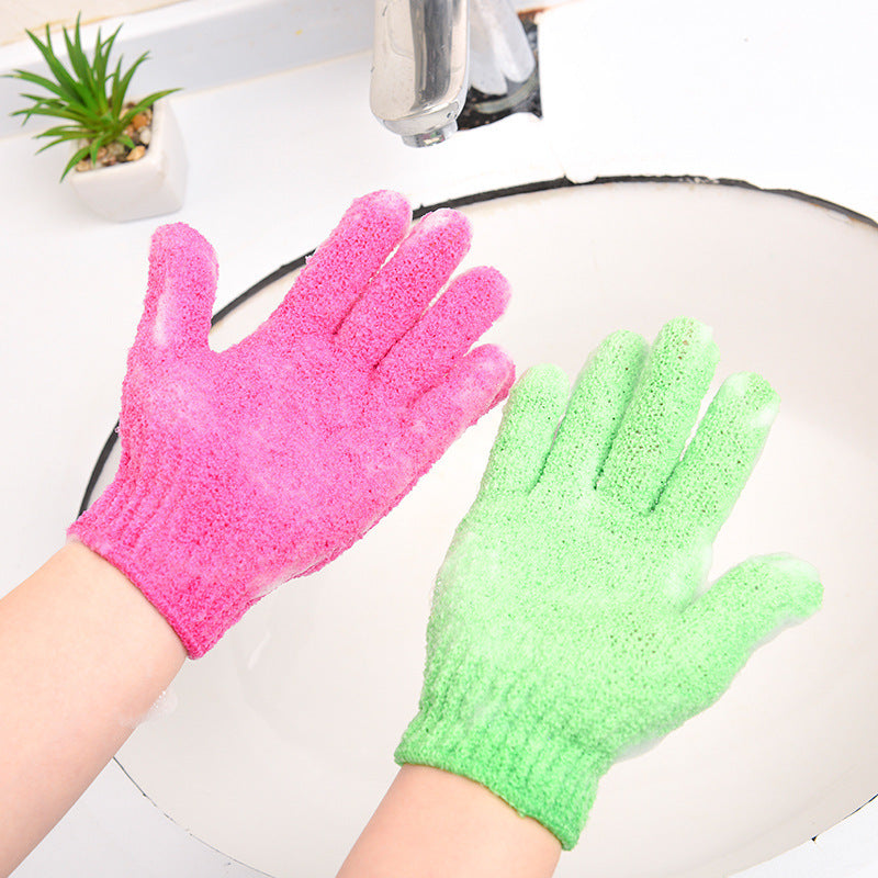 6pair Bath exfoliating gloves