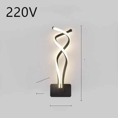 Minimalist LED wall lamp