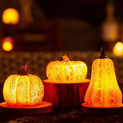 3pc Halloween Pumpkin LED Lantern Set