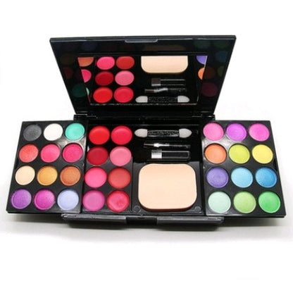 All-in-one Makeup Box - Eyeshadow, Lipstick, Blush, Powder