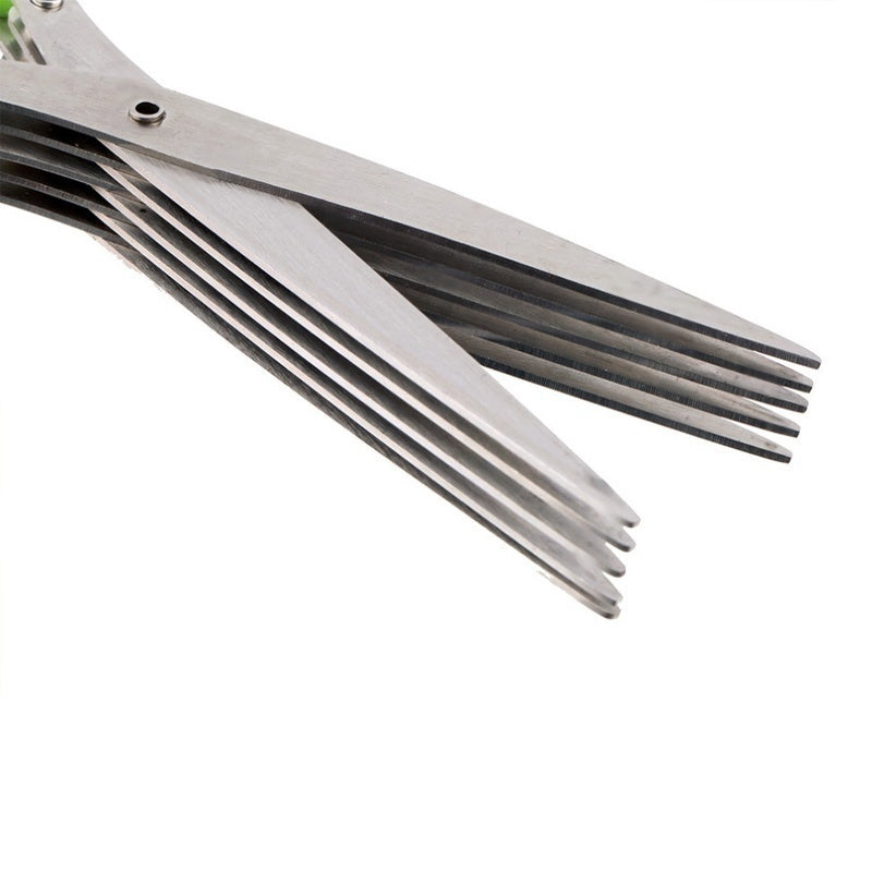 2pc Multifunctional Multi-layer Stainless Steel Kitchen Scissors