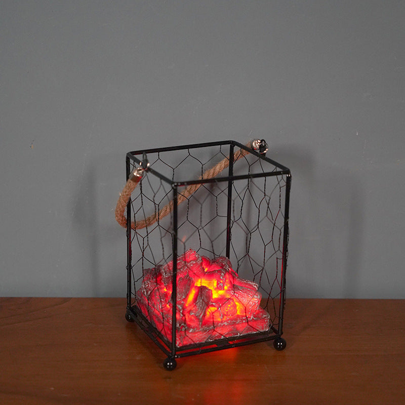 LED Flame Fireplace Lamp