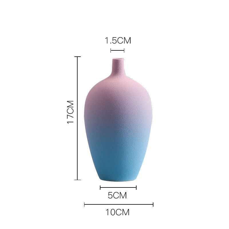 Ombre Ceramic Vase