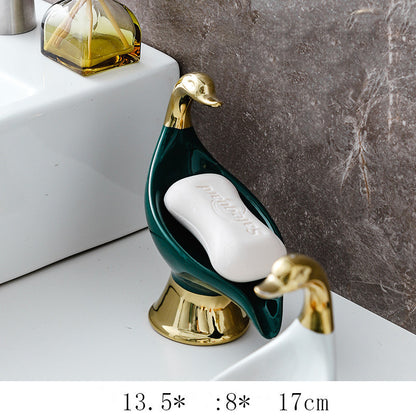 Swan Ceramic Soap Dish