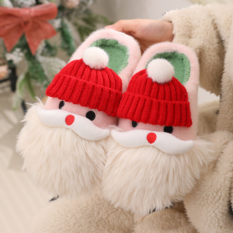 Christmas Santa Claus Warm Indoor Shoes