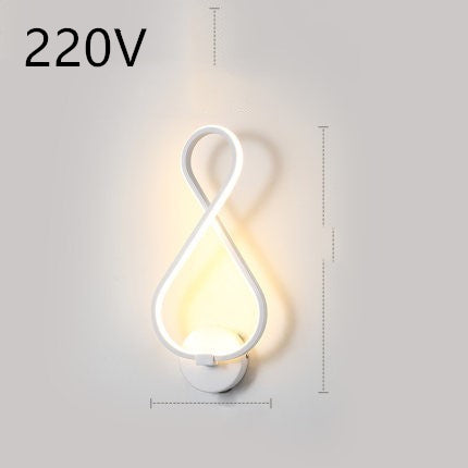 Minimalist LED wall lamp