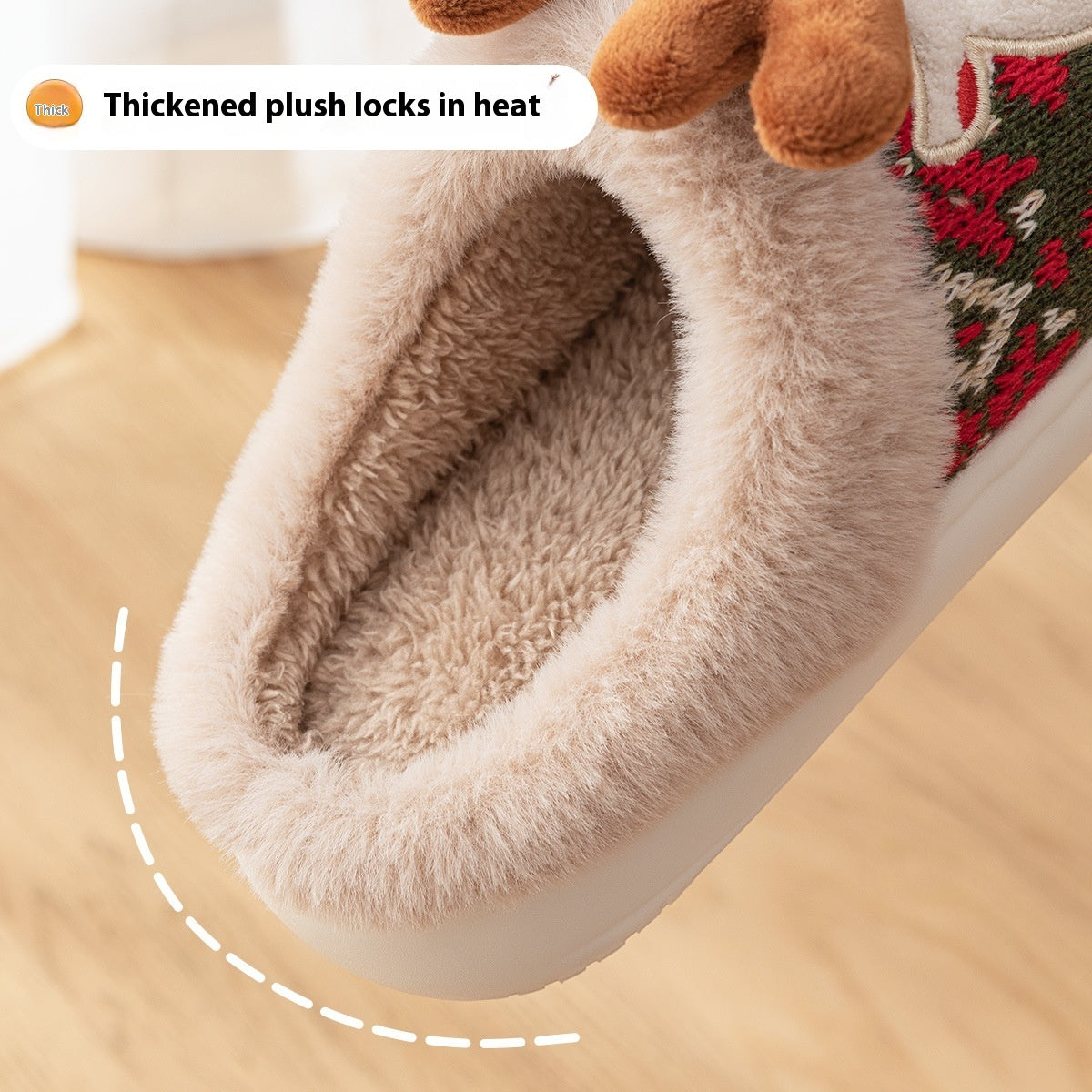 Christmas Fuzzy Bedroom Slippers