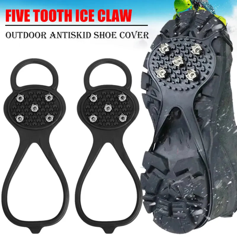 2pair Non-Slip Snow Studs Boot Grip Spikes