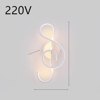 Minimalist LED wall lamp