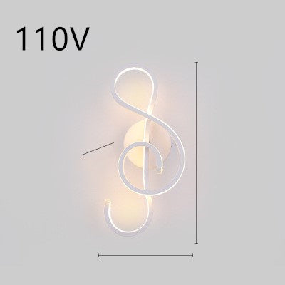 Minimalist LED wall lamp