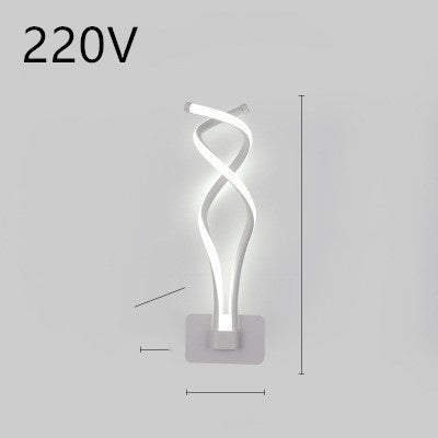 Minimalist LED wall lamp