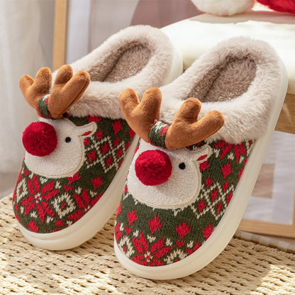 Christmas Fuzzy Bedroom Slippers