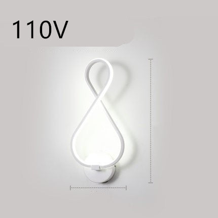 Minimalist LED wall lamp