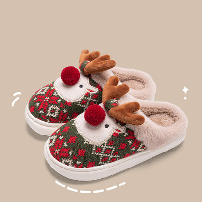 Christmas Fuzzy Bedroom Slippers