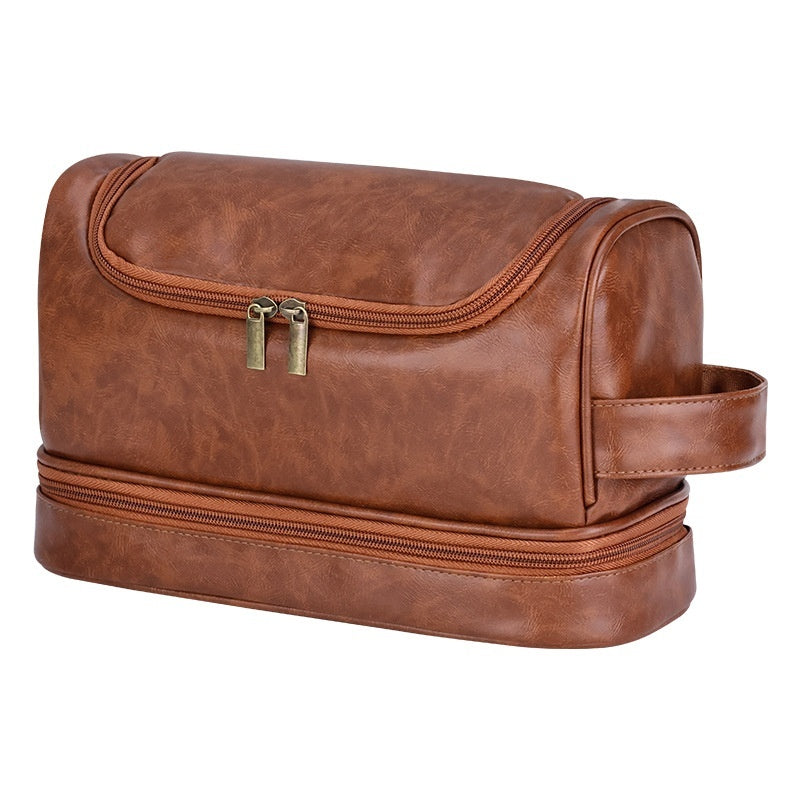 Leather Cosmetics Storage Travel Bag