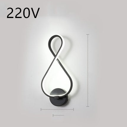 Minimalist LED wall lamp