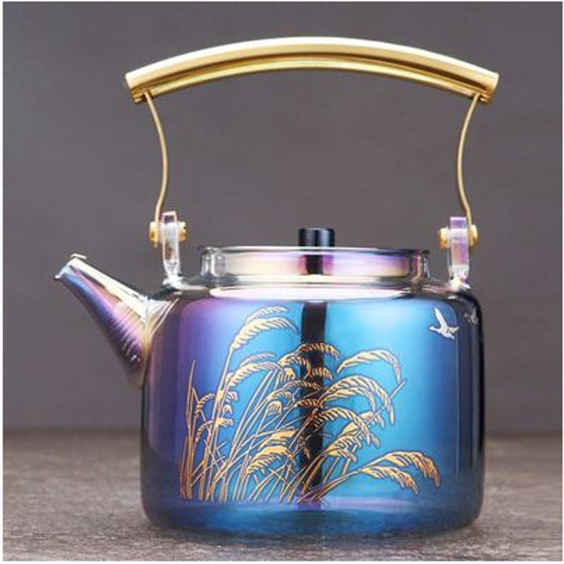 Heat-resistant Colorful Glass Kettle