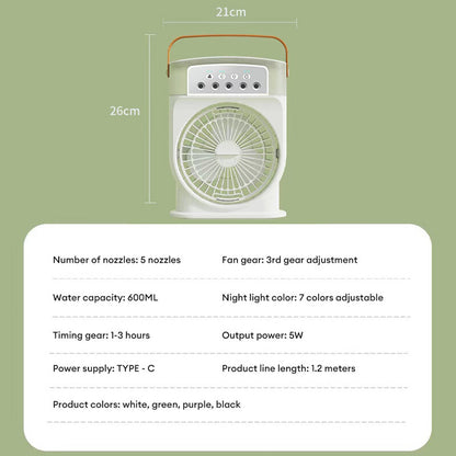 Portable Spray Mist Cooling Fan