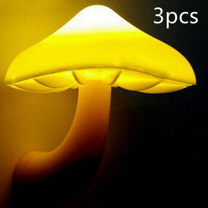 3pc LED Night Wall Socket Lamp (US plug)