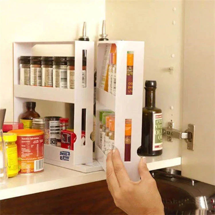 Kitchen Spice Storage Rack Organizer