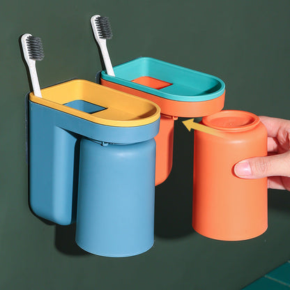 Toothbrush Stand Punch-Free Gargle Cup set